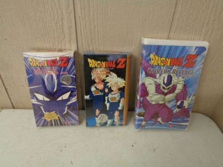 3 Factory Sealed Dragon Ball Z VHS Tapes. (5F) Texas Online Auction House