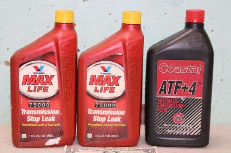 2 Containers of Valvoline Max Life Transmission Stop Leak and 1