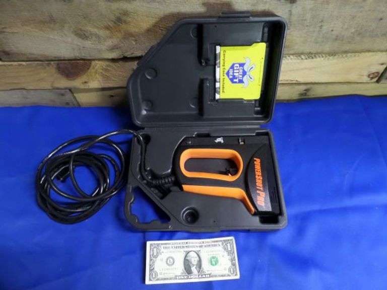 PowerShot Pro Electric Stapler w/Case! Works great! (F2) Texas Online