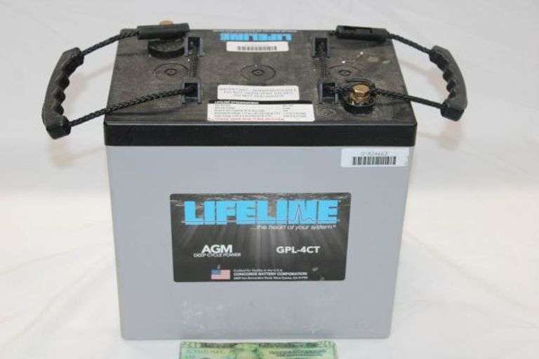 Lifeline GPL4CT AGM Battery1 of 4 Texas Online Auction House