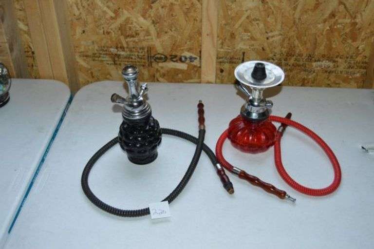 2 VINTAGE HOOKAHS Texas Online Auction House