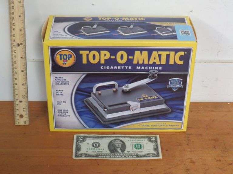 NIB TopOMatic Cigarette Machine as shown Texas Online Auction House