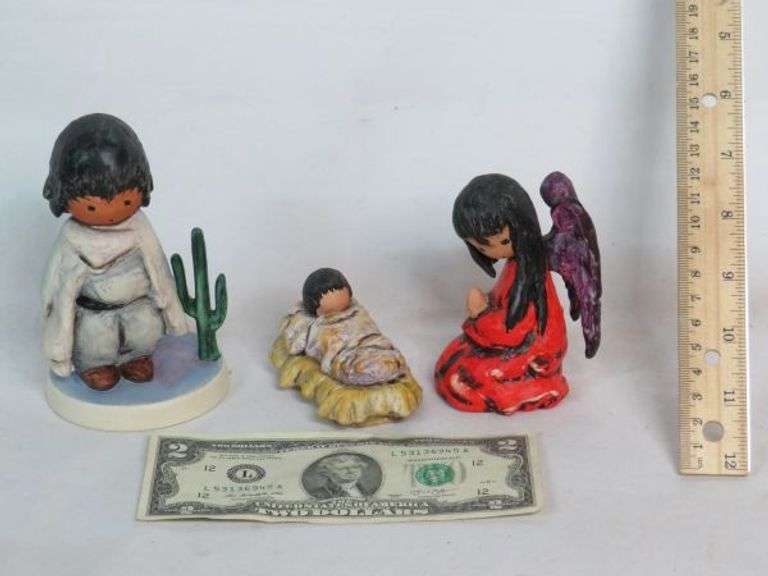 Three Goebel DeGrazia Figurines as shown Texas Online Auction House