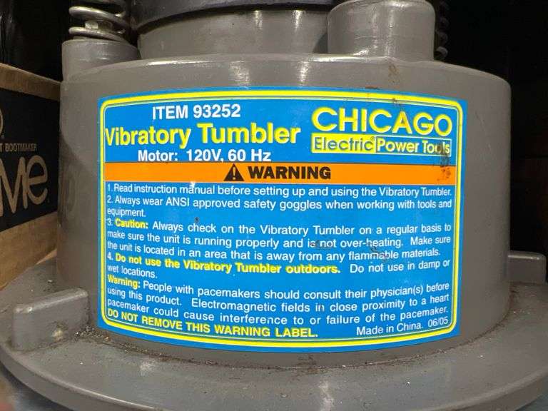 CHICAGO ELECTRIC Vibratory Tumbler in working condition. Texas Online