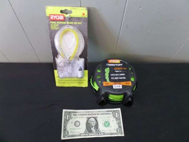 Ryobi Fuel System Tune Up Kit & RinoTuff Weedeater String (3C) Texas