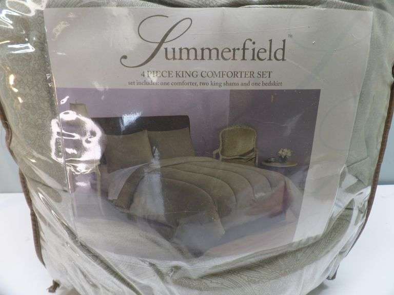 NEW Summerfield 4pc King Size Comforter Set! (11A) Texas Online