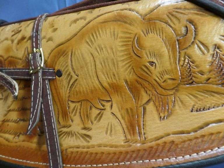 BEAUTIFUL Handmade Leather Rifle Case! NICE! Made in Mexico! (MR) Texas Online Auction House