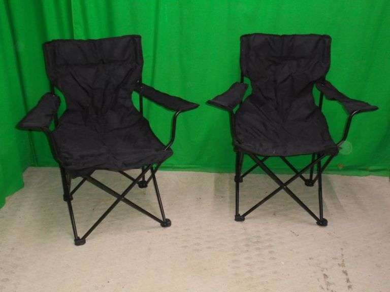 2 Fold Up Camping Chairs. Texas Online Auction House
