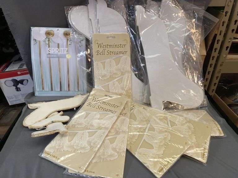 Wedding Box signs, bells, streamers, more Texas Online Auction House