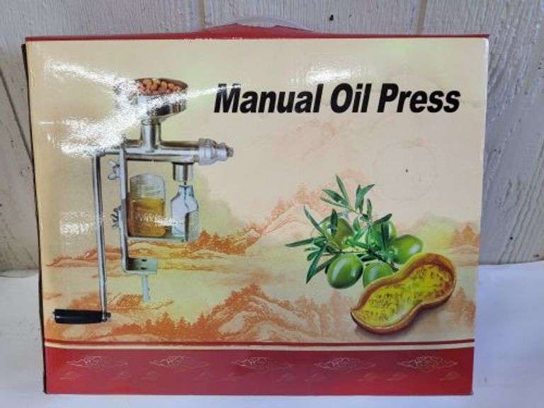 Manual Oil Press. cash only . (5E) Texas Online Auction House
