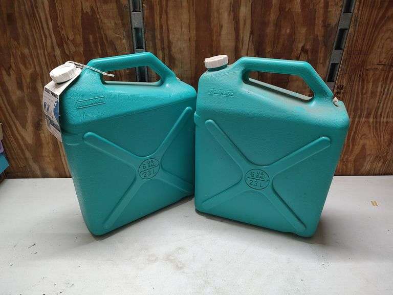 (2) 6gallon Water Containers United Edge Real Estate & Auction