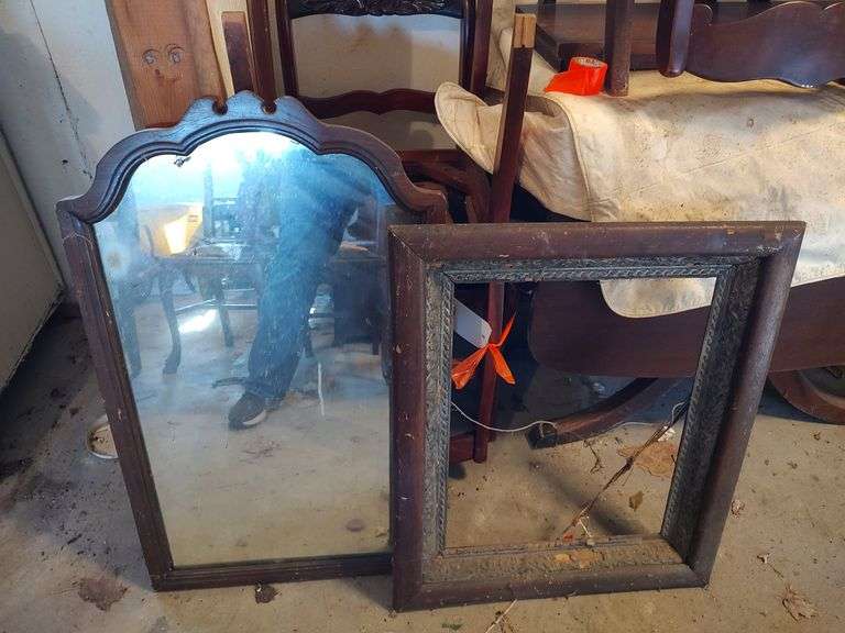 Wooden framed mirror & Vintage Picture Frame United Edge Real Estate