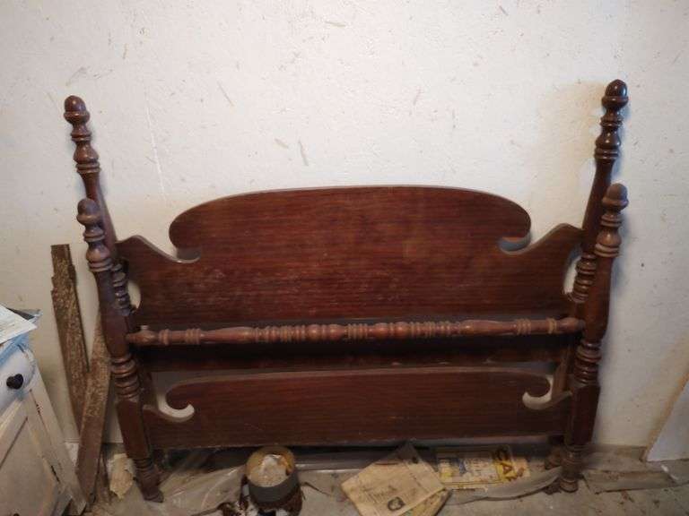 Wooden Headboard & Footboard United Edge Real Estate & Auction