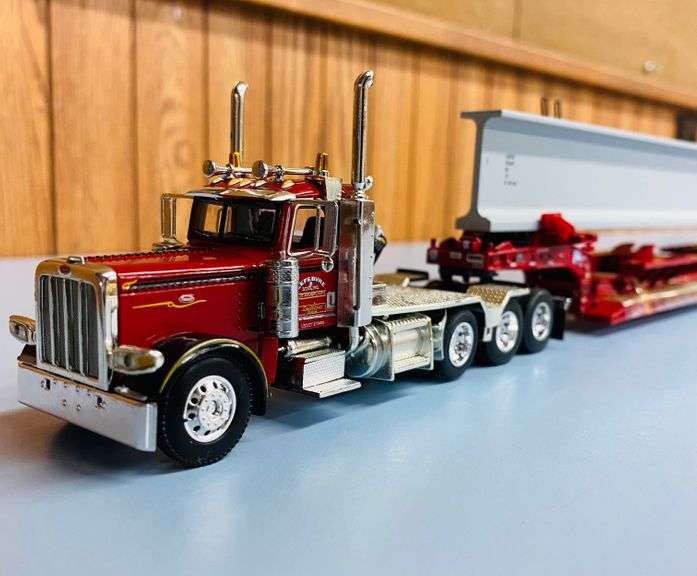 LeFebvre & Sons Peterbilt 389 Day Cab Truck w/ Low Boy Trailer, 164