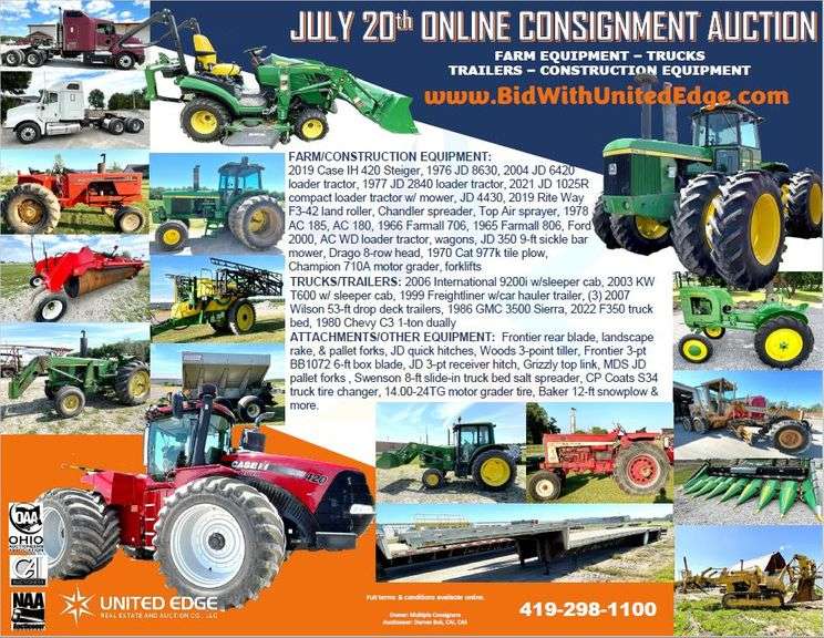 July 20th Consignment Auction