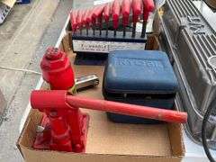 Ryobi Laser Level, Allen Wrenches & 2 Ton Jack