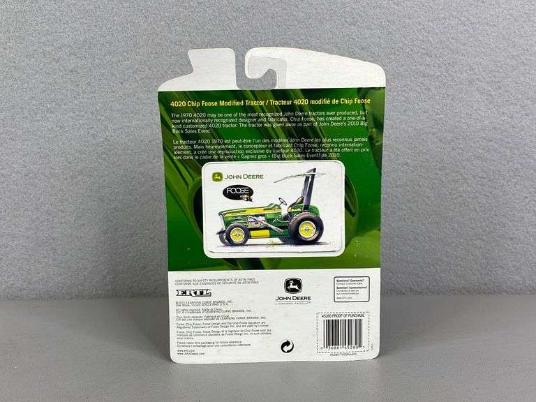 John Deere 4020 Chip Foose Tractor, 1/64 Scale, Ertl United Edge Real