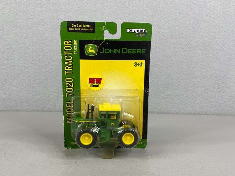 John Deere Model 7020 Tractor, 1/64 Scale, Ertl Britains