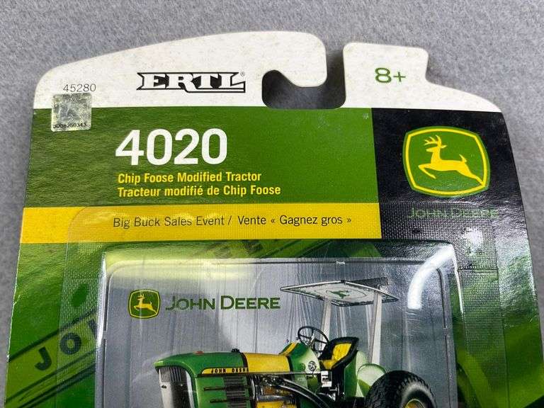 John Deere 4020 Chip Foose Tractor, 1/64 Scale, Ertl United Edge Real