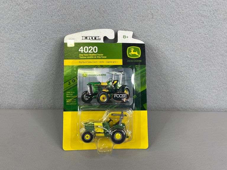 John Deere 4020 Chip Foose Tractor, 1/64 Scale, Ertl United Edge Real