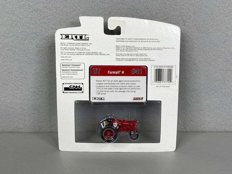 Farmall H Tractor, Utah, 1/64 Scale, Ertl United Edge Real Estate