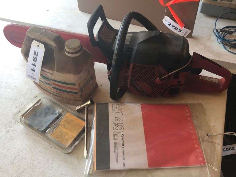 Jonsered 2149 Turbo Chainsaw, Oil United Edge Real Estate & Auction
