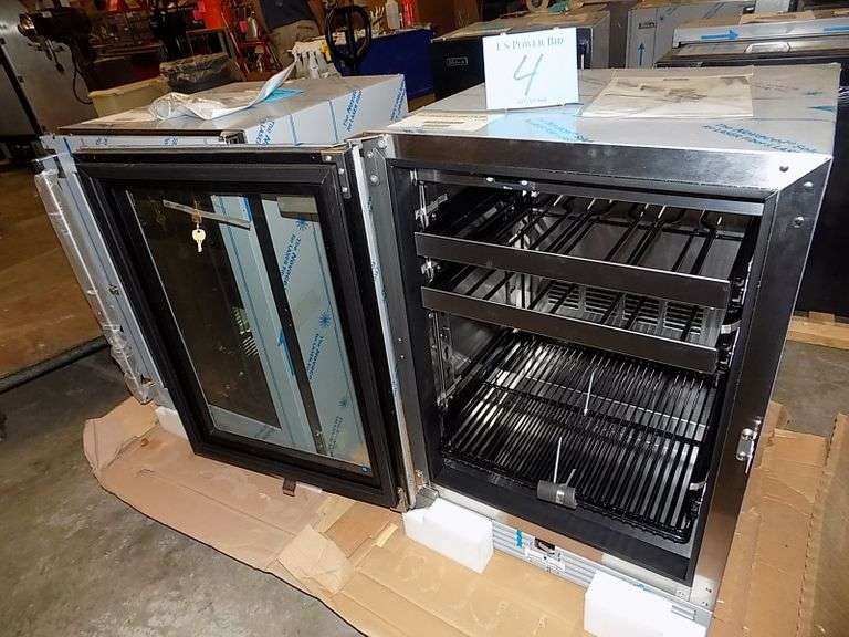 Wine Reserve Glass Door Refrigerator US Power Bid