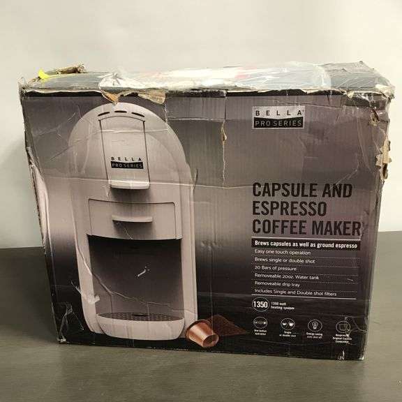 Bella Pro Series Espresso Machine with 20 Bars of Pressure and