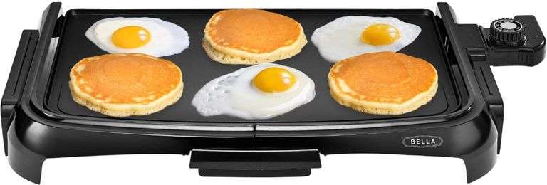 Bella - 10” x 16” Nonstick Griddle - Black