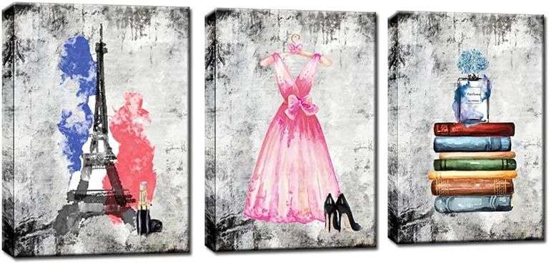 Set of 3 Framed Moden Wall Decoration 16x24inchx3
