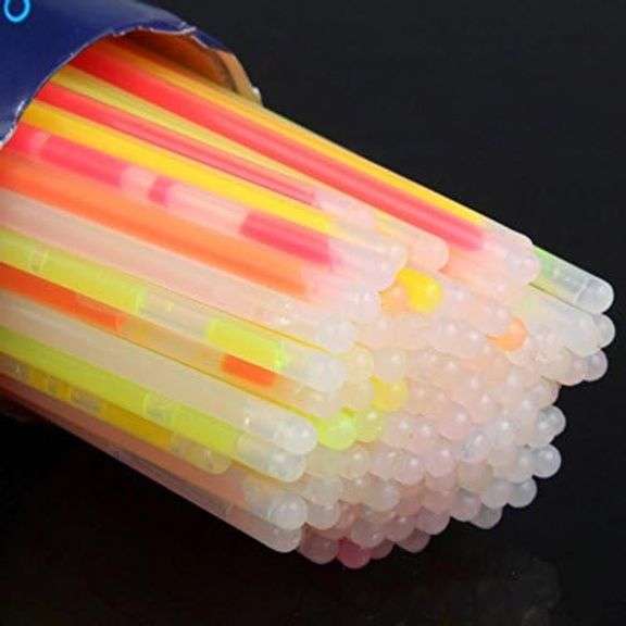 100pcs Party Fluorescence Light Glow Sticks Bracelets Necklaces