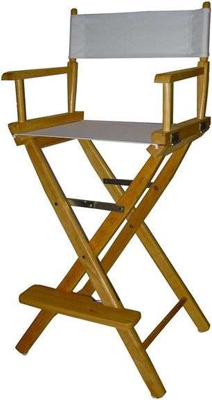 Casual Home 24-Inch Director Chair, Honey Oak Frame