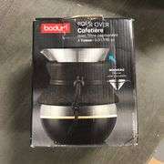BODUM 17oz Pour Over Coffee Maker, High-Heat Borosilicate Glass with Reusable Stainless Steel Filter