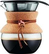 BODUM 17oz Pour Over Coffee Maker, High-Heat Borosilicate Glass with Reusable Stainless Steel Filter