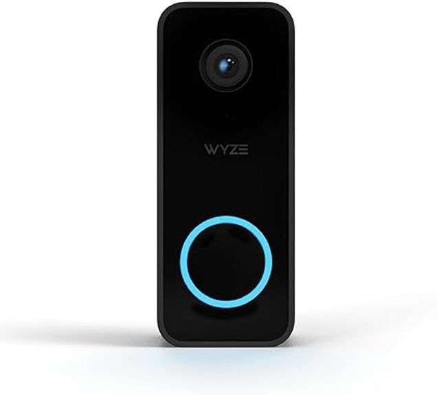 Wyze Video Doorbell v2, Wired, 2K Video, 24/7 Local Recording
