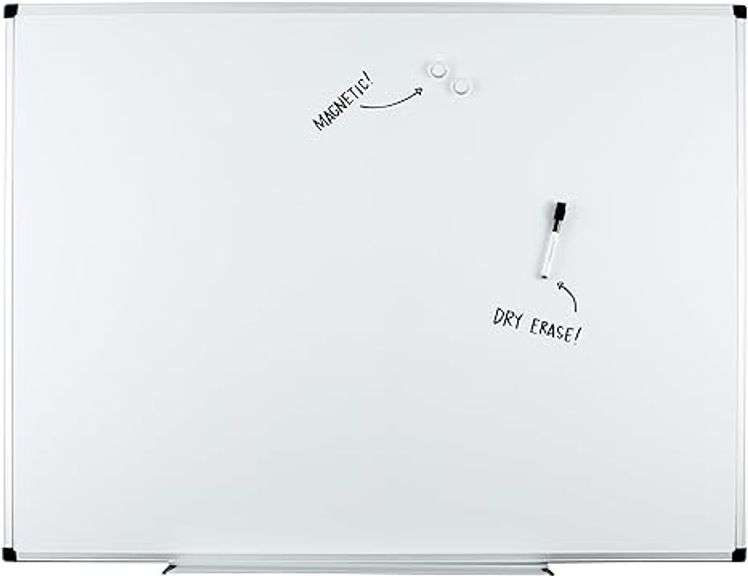 Amazon Basics Magnetic Dry Erase Whiteboard, 35 .4 x 47.2 -Inch