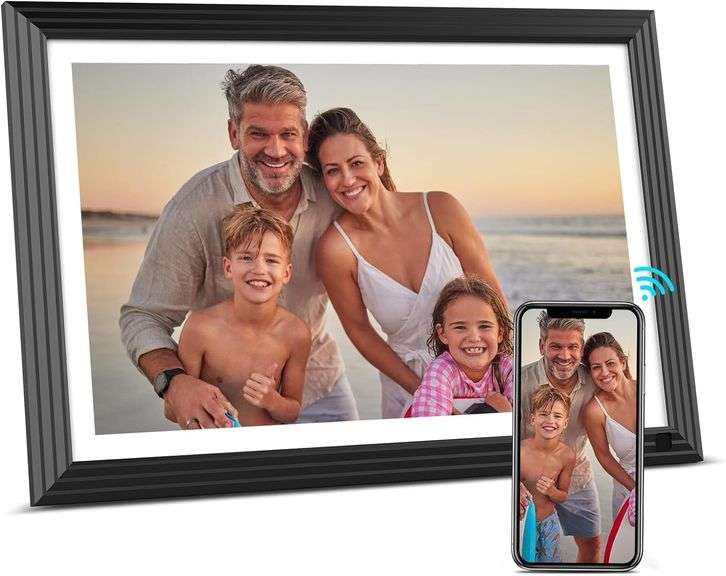 BSIMB 10.1 Inch WiFi Digital Picture Frame, Digital Photo Frame 32GB HD IPS Touchscreen