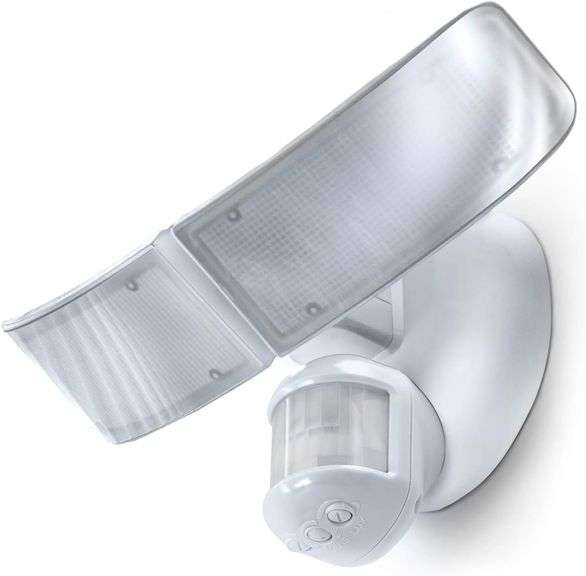 Home Zone ES00618G Mark 3 LED Outdoor Flood Security Light with Motion Sensor, 2500 Lumens, 35 Watts