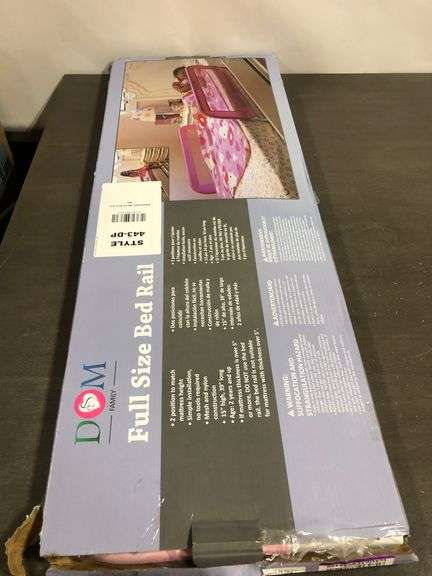 Adjustable Mesh Bed Rail in Pink, Two Height Levels, Breathable and Durable Fabric, Lightweight and 
