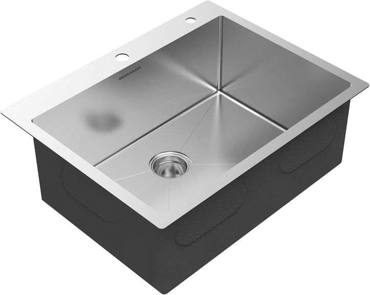 Drop-in Stainless Steel Kitchen Sink Single Bowl (28 X 22 X 10)-Fregaderos