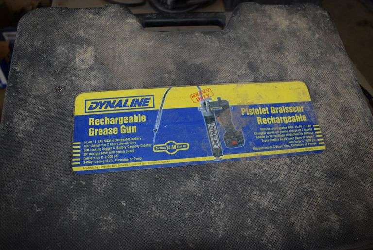 Dynaline Rechargeable Grease Gun VanKlaveren Auctions Inc.