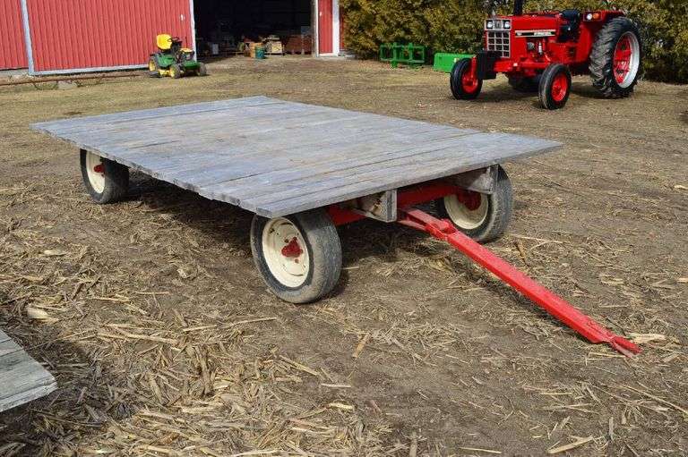 Flat Rack Wagon, 8ft x 12ft VanKlaveren Auctions Inc.