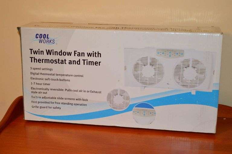 Cool Works Twin Window Fan VanKlaveren Auctions Inc.