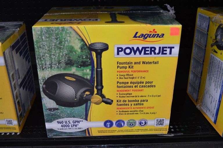 Laguna Powerjet Fountain & Waterfall Pump Kit VanKlaveren Auctions Inc.