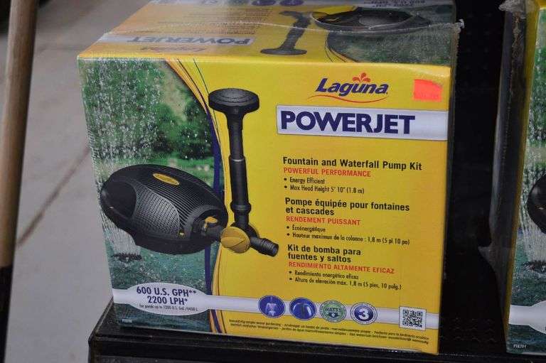 Laguna Powerjet Fountain & Waterfall Pump Kit VanKlaveren Auctions Inc.