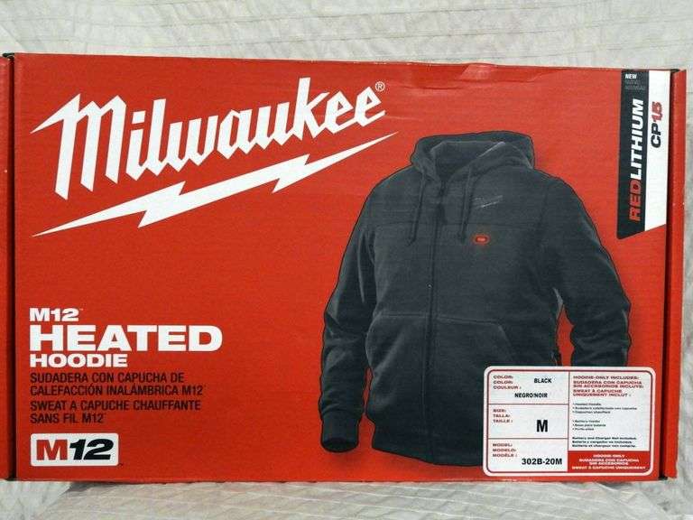 M12 Heated Milwaukee Hoodie VanKlaveren Auctions Inc.