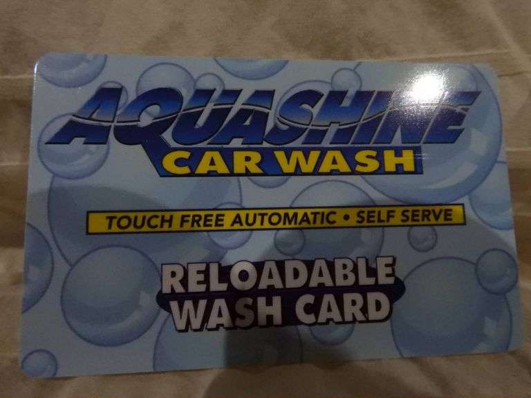200.00 Aquashine Car Wash Gift Card VanKlaveren Auctions Inc.