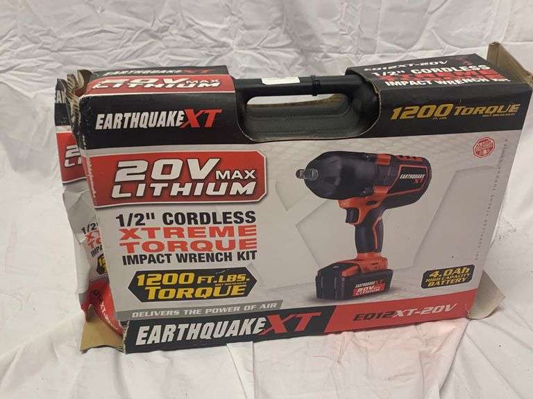 Unused Earthquake 1/2" 20v Cordless Impact Wrench Witcher Farms