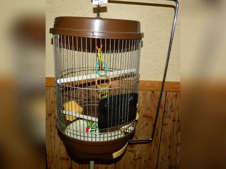 Standing Bird Cage Wolfe Auction & Realty, LLC