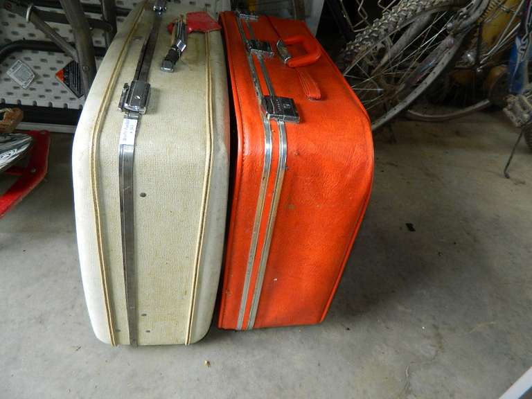 two large suitcases